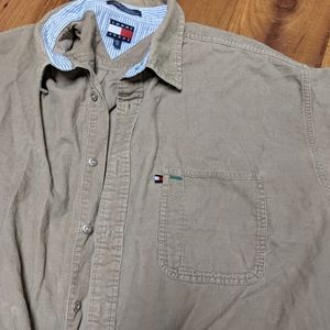 Tommy Hilfiger button up corduroy Vintage